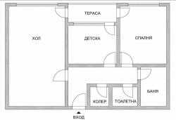 Трехкомнатный апартамент гр. Варна