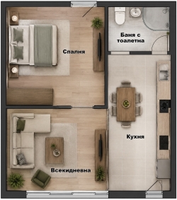 Двухкомнатный апартамент гр. Варна